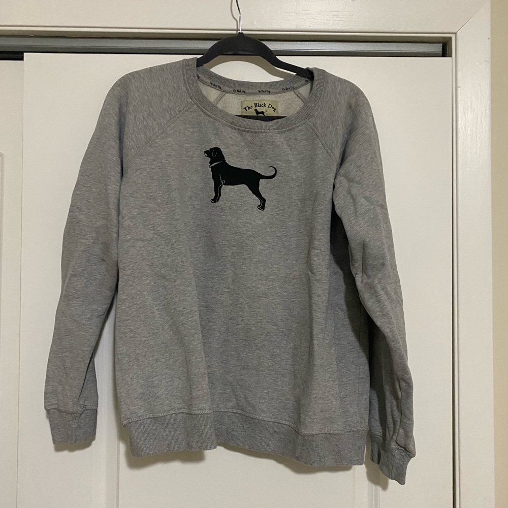 Black dog Martha's Vineyard crew neck sweatshirt